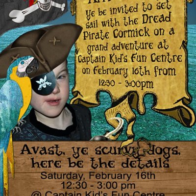 Pirate birthday invite