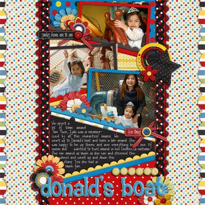 Inside Donald's boat