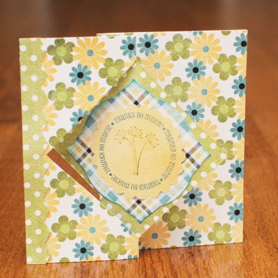 Thank you flip card