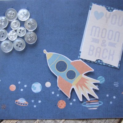 love you moon and back card