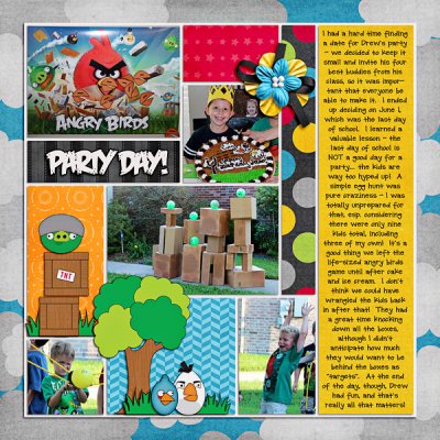 Drew's party - right