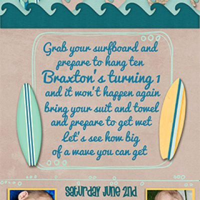 1st birthday invite