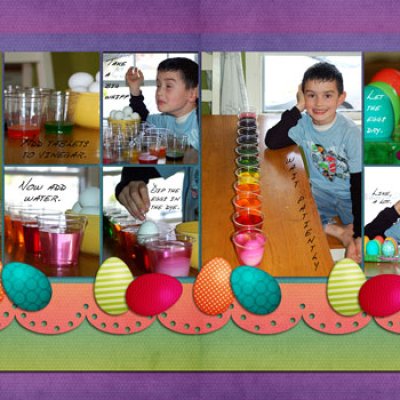 dying eggs.