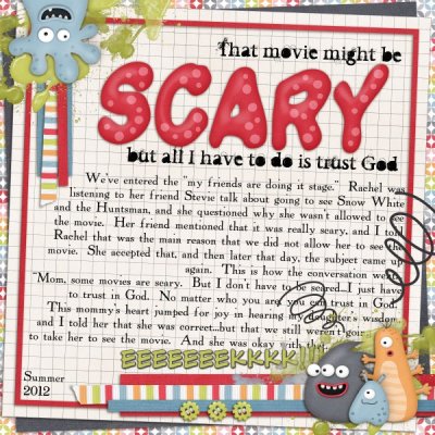 That movie might be Scary...