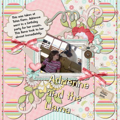 Adrienne and the Llama
