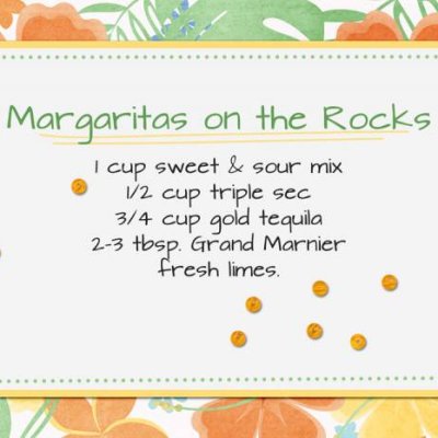 Margarita recipe card