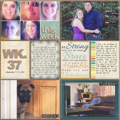 Project Life- Week 37 (left)