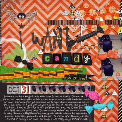i want {to give you} candy.