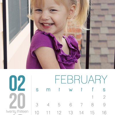 2013 February Calendar