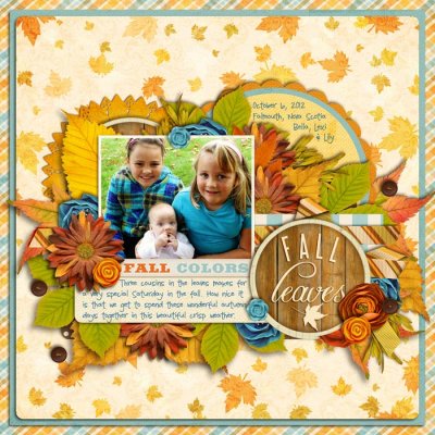 Fall Leaves with Lily