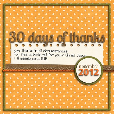 30 Days of Thanks Cover Page