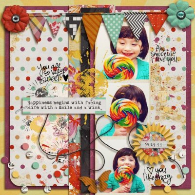 Happiness is a lollipop!
