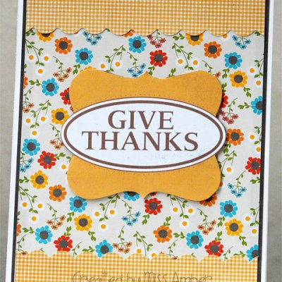 Give Thanks Card