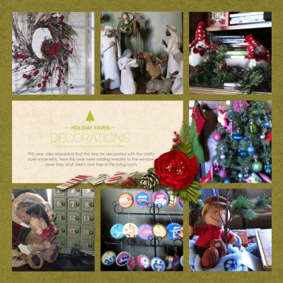 2011 Christmas decor, right page