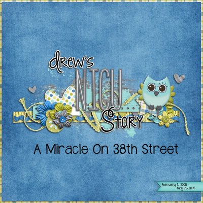 Drew's NICU story Title Page