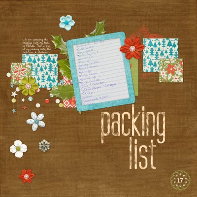 Packing List