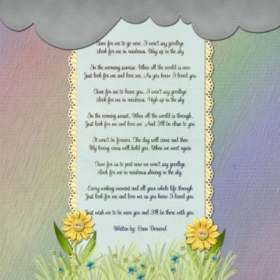 Look for me in rainbows