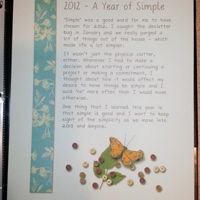 2012 - a year of simple