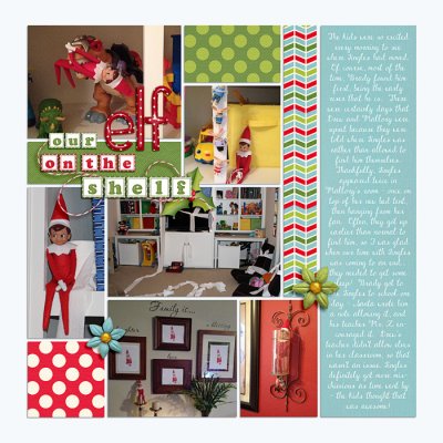 Elf on the shelf, right