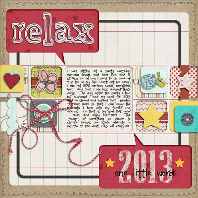 One Little Word: Relax