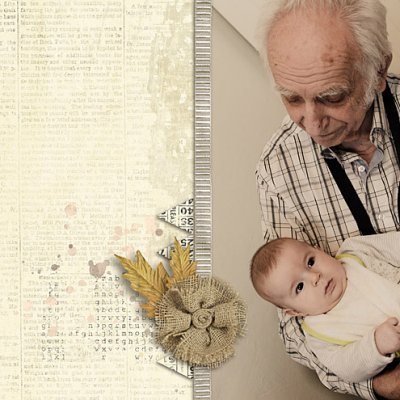 Happy great-grandfather