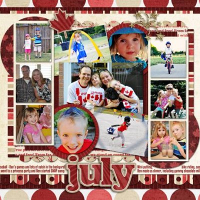 July Calendar Page