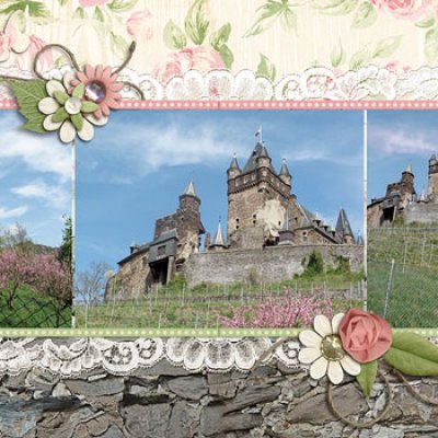 Ancient walls, fresh flowers