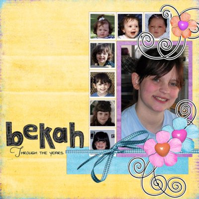 Bekah through the years