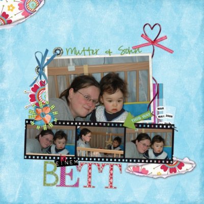Mother & Son in a bed