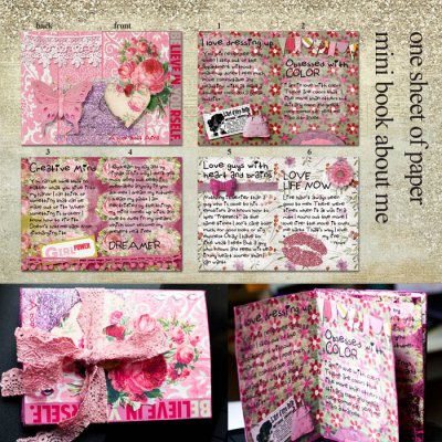 about me mini book