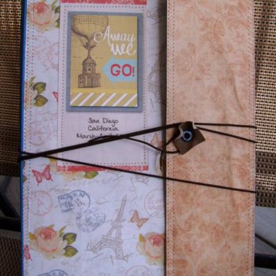 Altered File Folder - Travel Journal