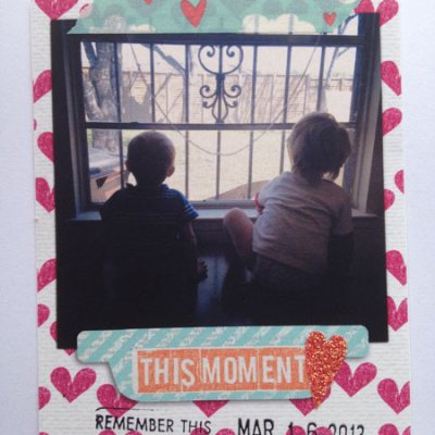 Project Life Week 11 hybrid card
