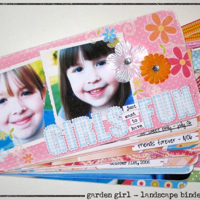 Garden Girl Landscape Binder