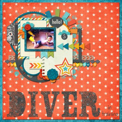Diver in training
