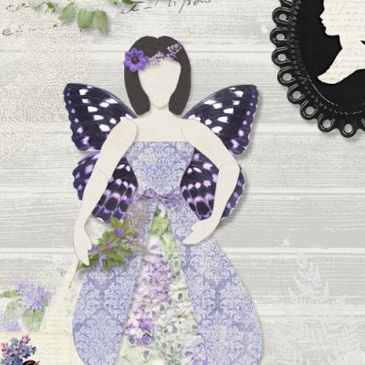 Doll #17: Lavender Butterflies