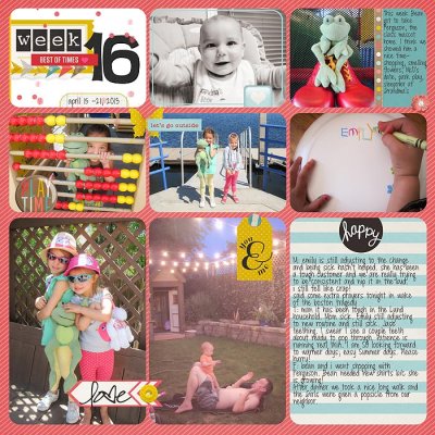 Project Life 2013 Week 16- left