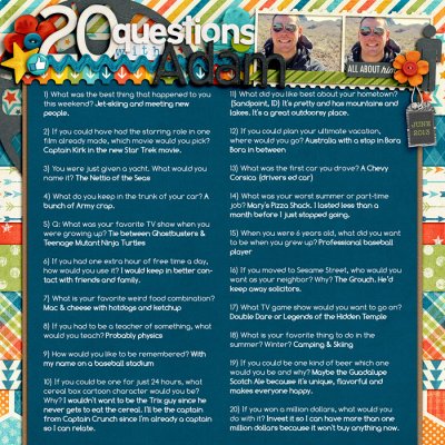 20 Questions with Adam