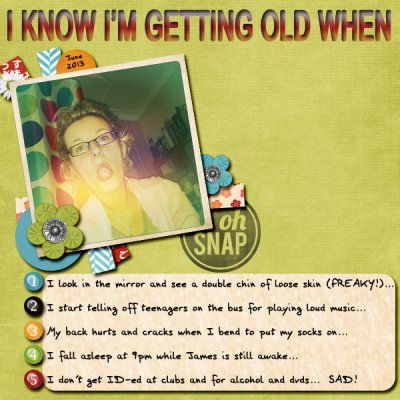 I know I'm getting old when...