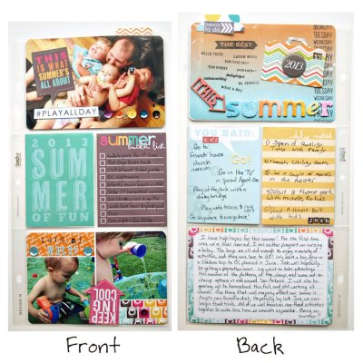 Project Life Summer Bucket List insert