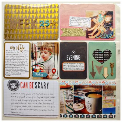 Project Life Week 25 left side