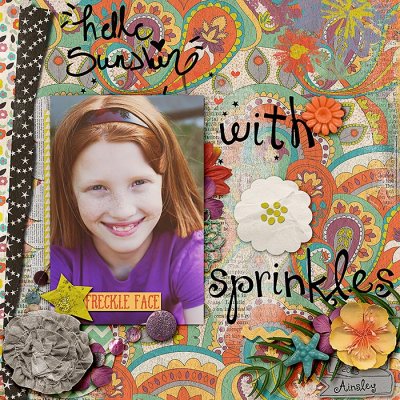 with sprinkles