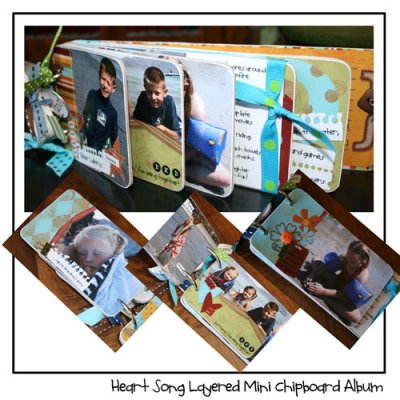 Bear Lake is. . . Layered Chipboard Album