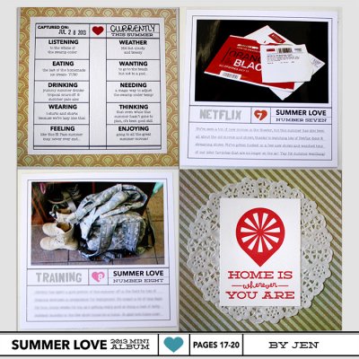 Summer Love mini pages 17-20