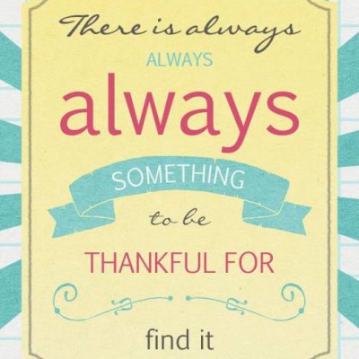 Be Thankful card