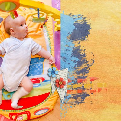Baby playing