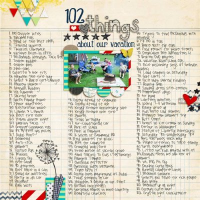 102 Things About Our Trip