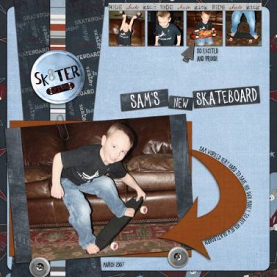Sam's New Skateboard