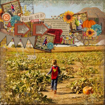 Superman Visits the Pumpkin Patch