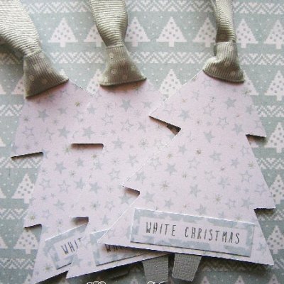 Christmas Tree Shaped Tags