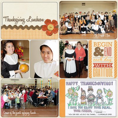 Thanksgiving Luncheon (left)